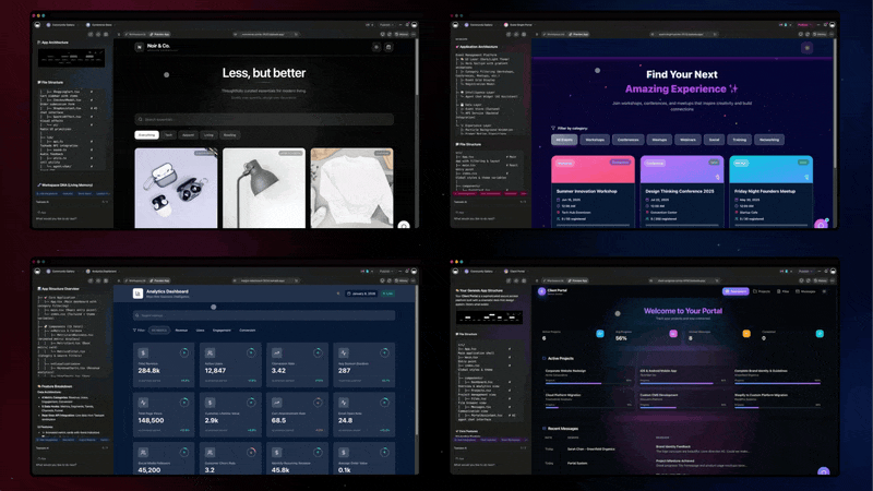 Genesis apps with workspace backend