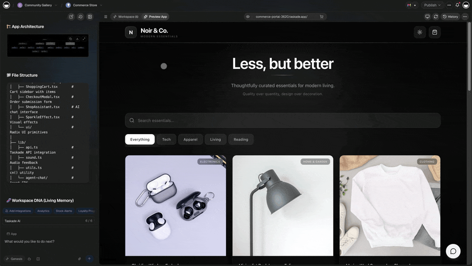 Taskade Product Updates — Workspace DNA: The Living System Behind Every App