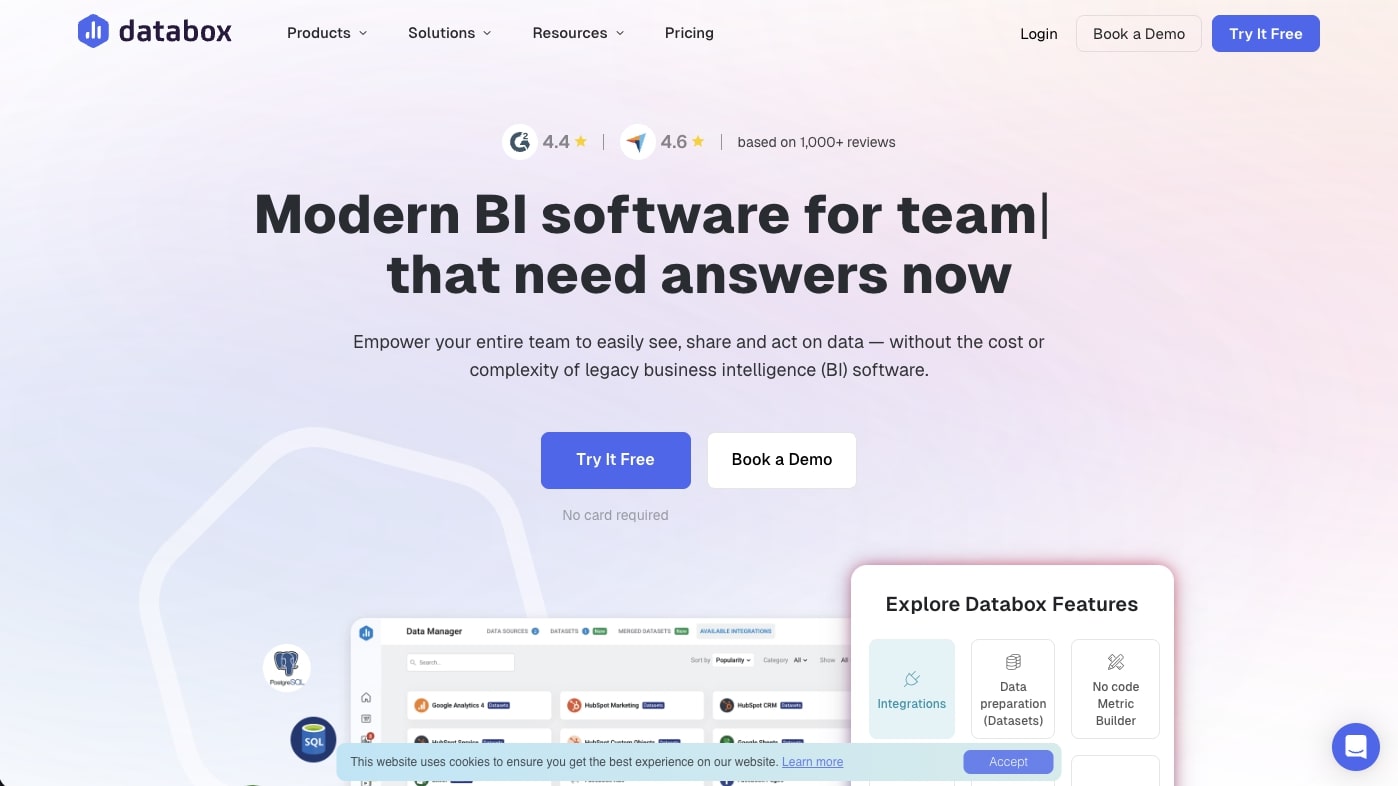 Databox Dashboard Tool