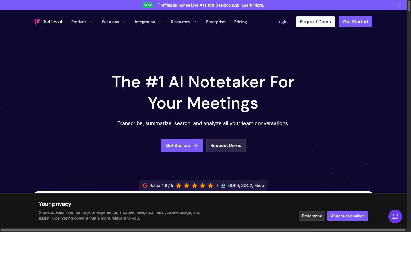 Fireflies.ai AI meeting intelligence