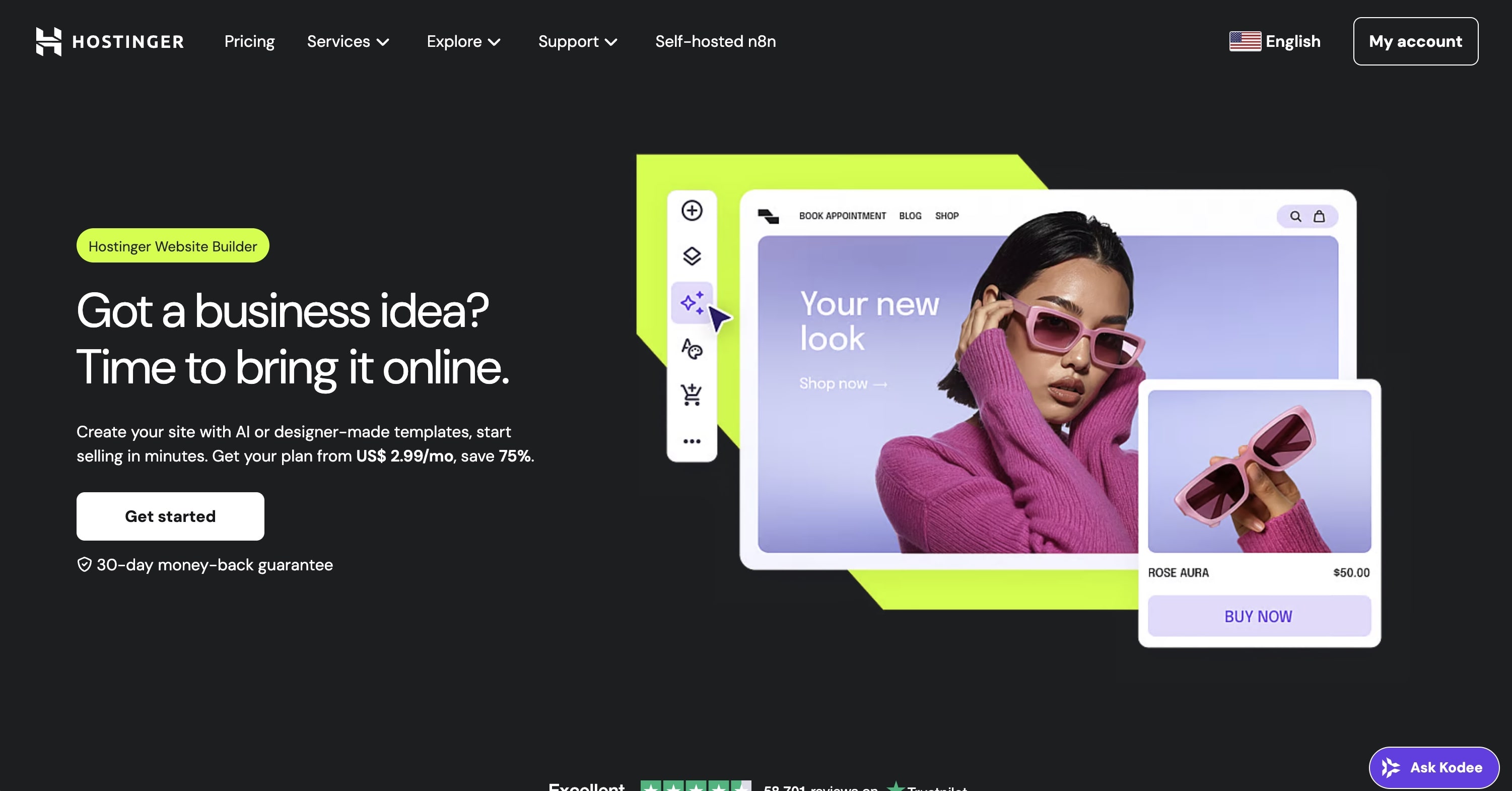 Hostinger AI Website Builder