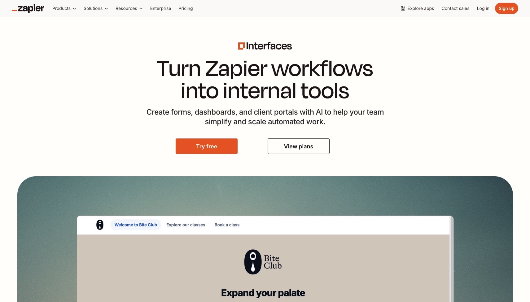 Zapier Interfaces