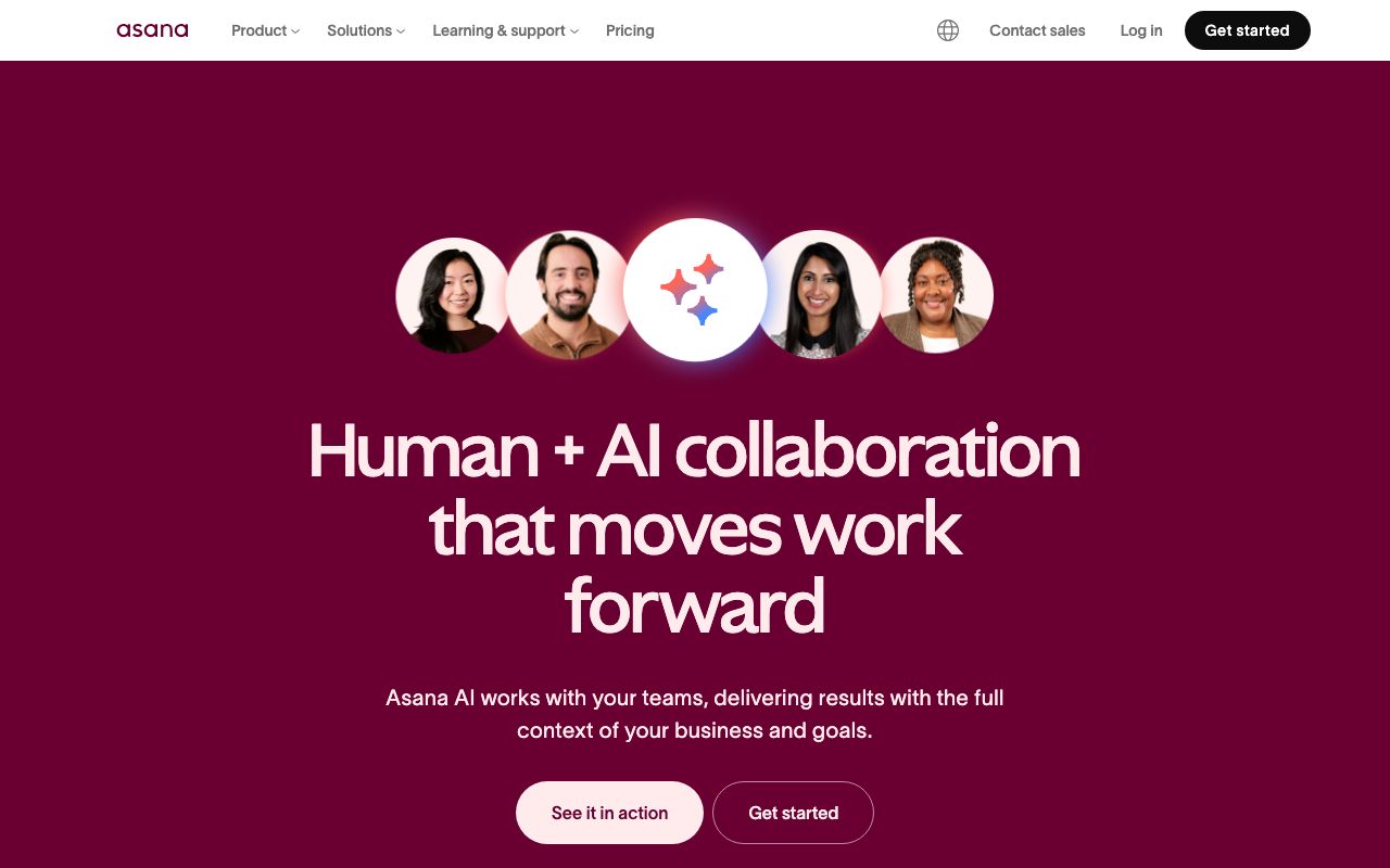 Asana AI Studio page