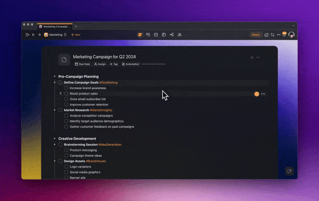 Custom AI Agents in the Project Chat.
