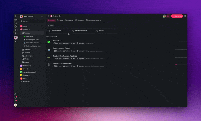 Advanced project generation v3