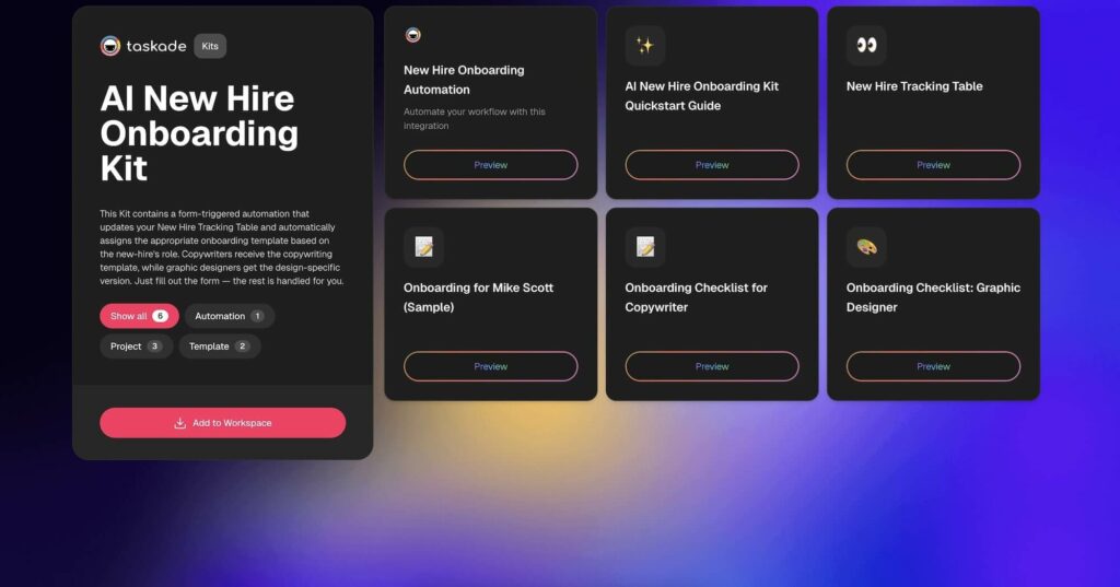 Ai new hire onboarding kit