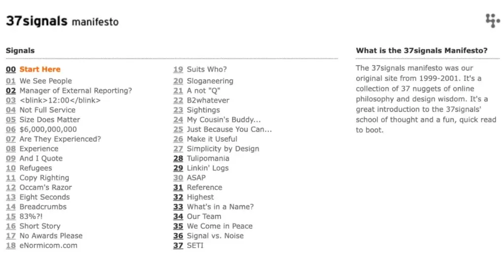 37signals web design manifesto.