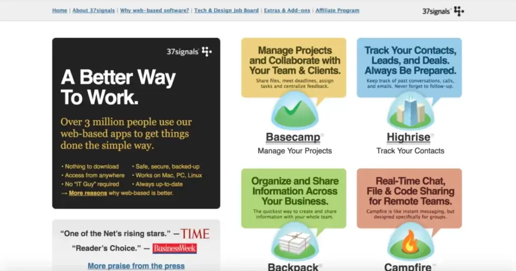 37signals legacy apps.