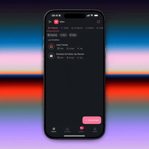 AI agent customization on mobile.