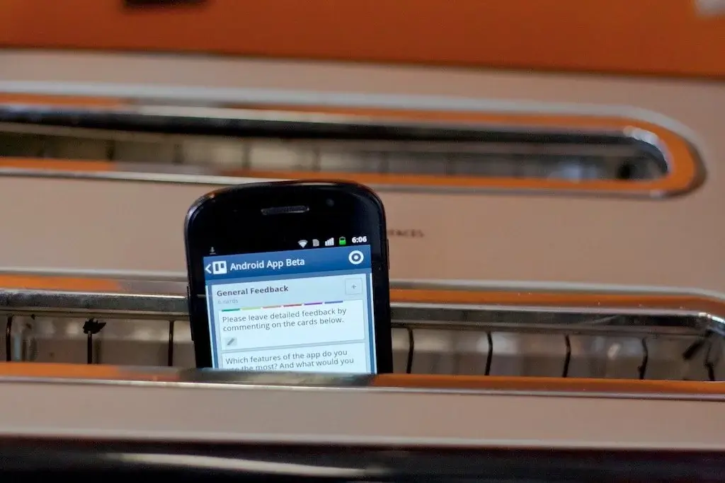 Trello early Android app beta.