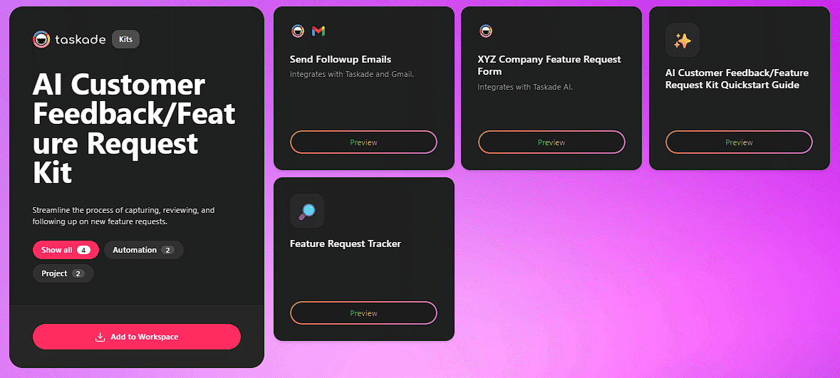 Feedback & feature requests