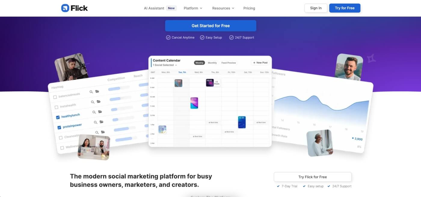 Flick user interface.