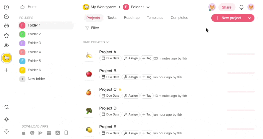Taskade templates gallery.