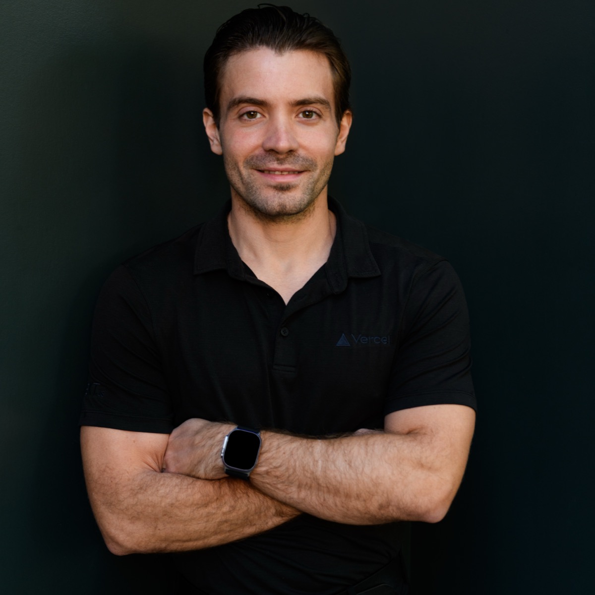 Guillermo Rauch speaking at a web development conference