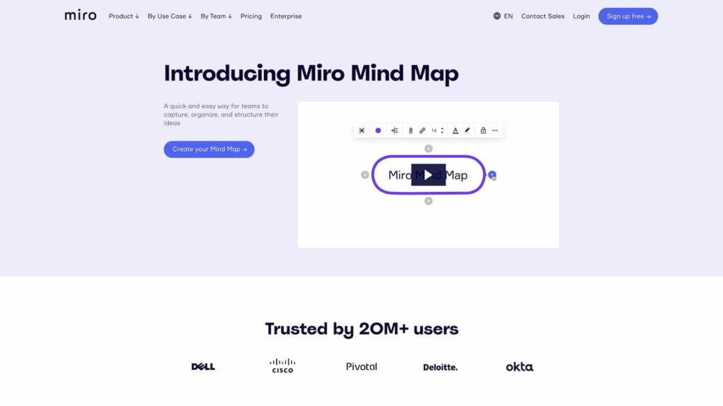 Miro user interface.