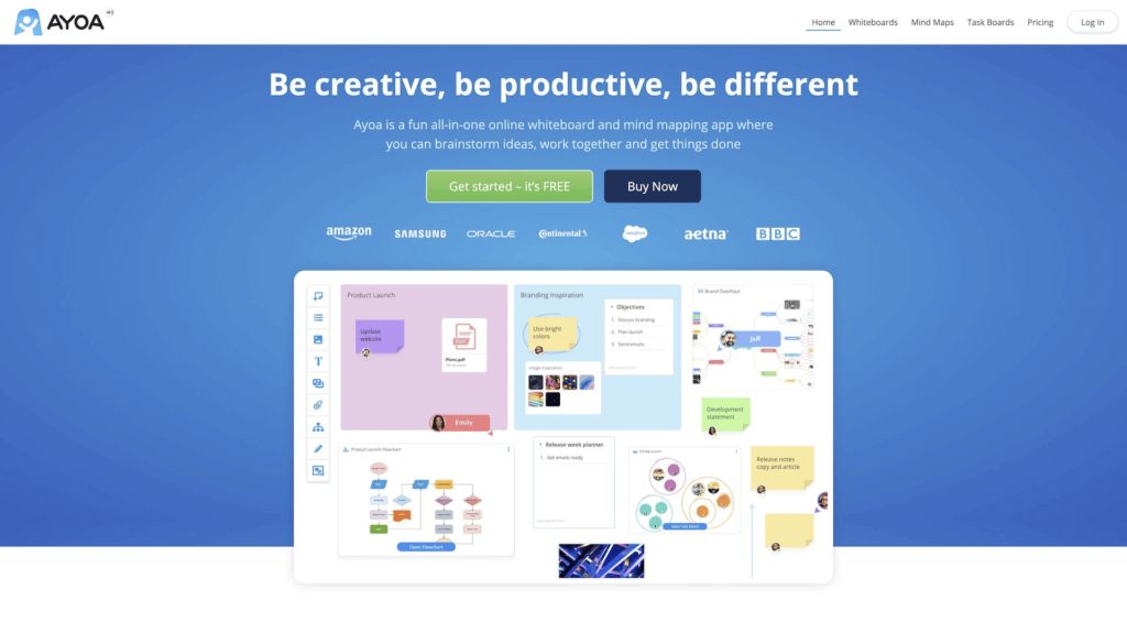 Ayoa user interface.