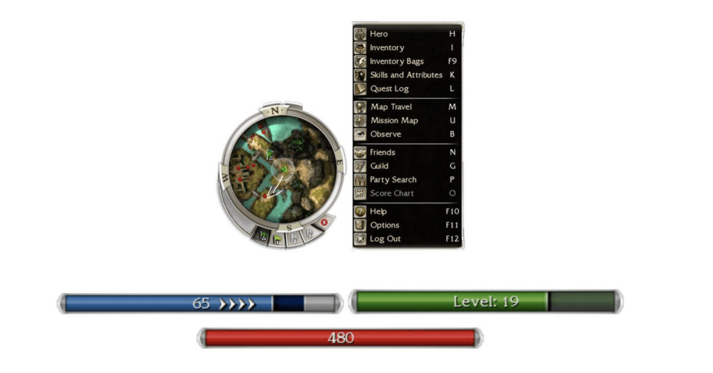 Guild Wars UI components by ArenaNet.