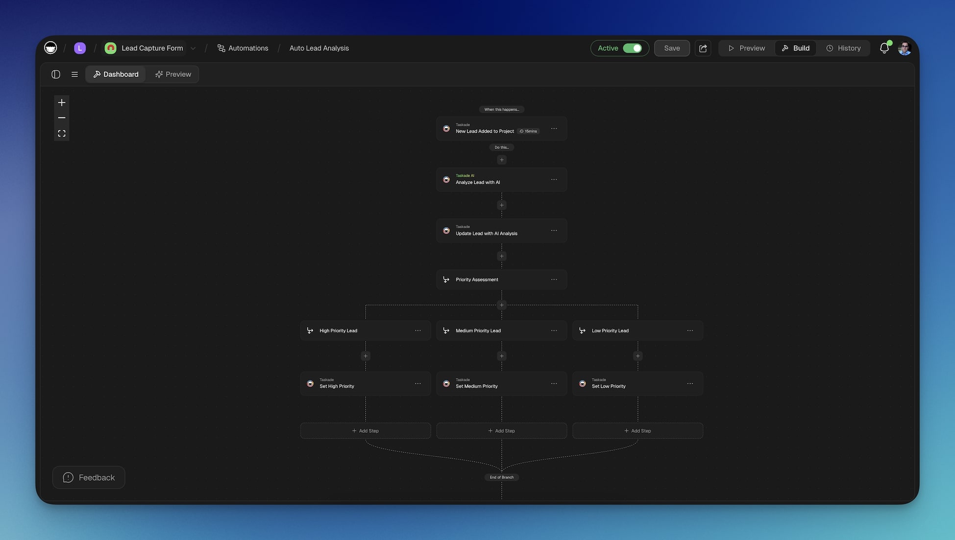 Lead capture form backend