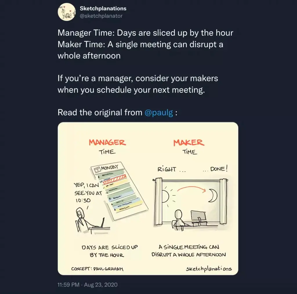 manager vs maker schedule