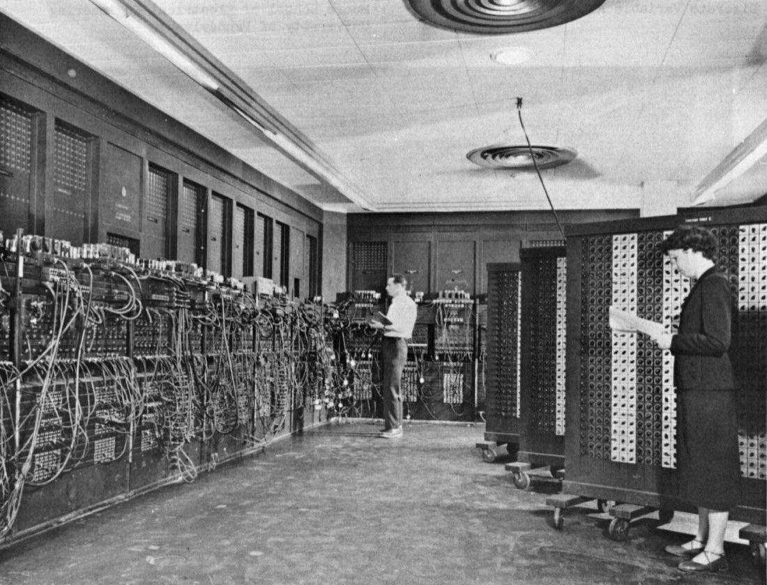 Programmers operating the ENIAC, the computer that ran the first Monte Carlo simulations