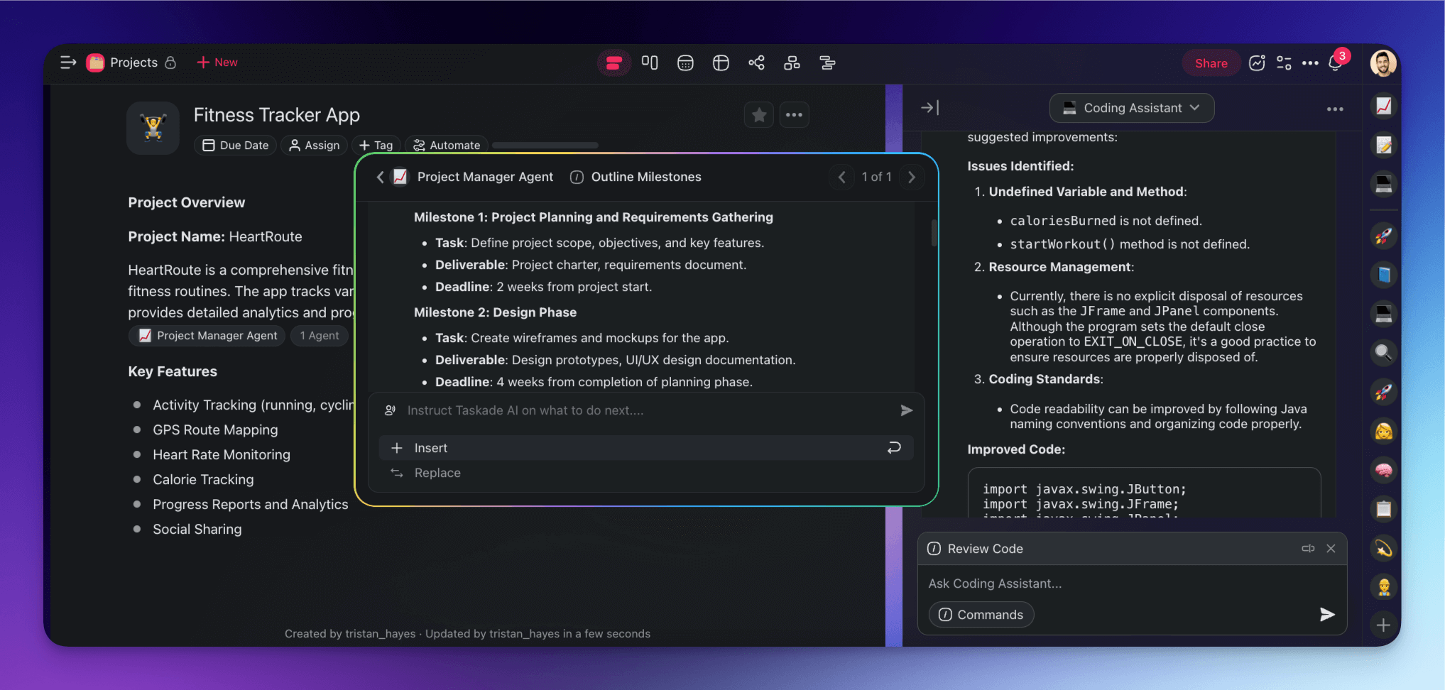 Multi-Agent collaboration in Taskade.