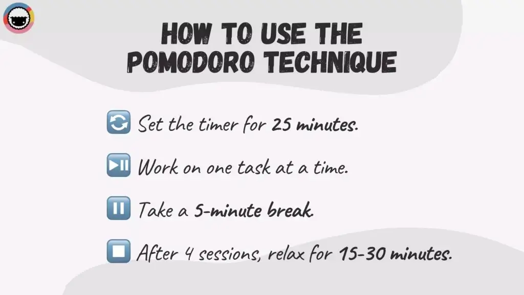 How to set up a Pomodoro technique timer in four steps.