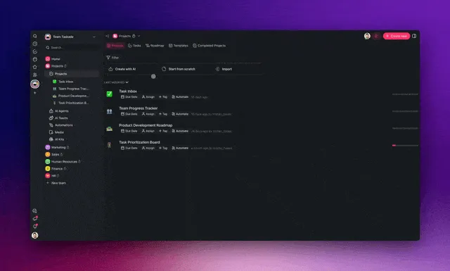 Advanced project generation v3