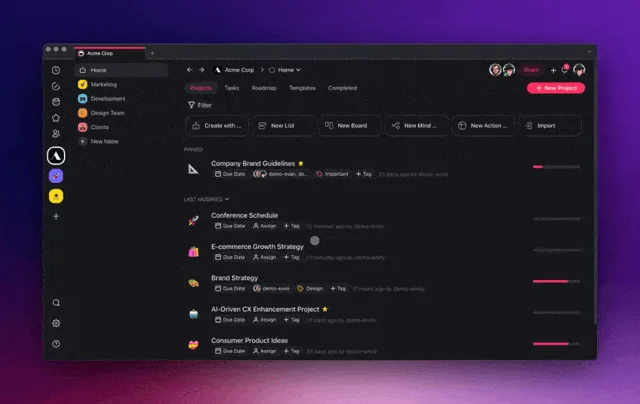 Manage Projects in Bulk (Copy, Move, Delete)