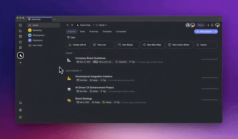 Taskade workflow generator — one prompt, one running workflow