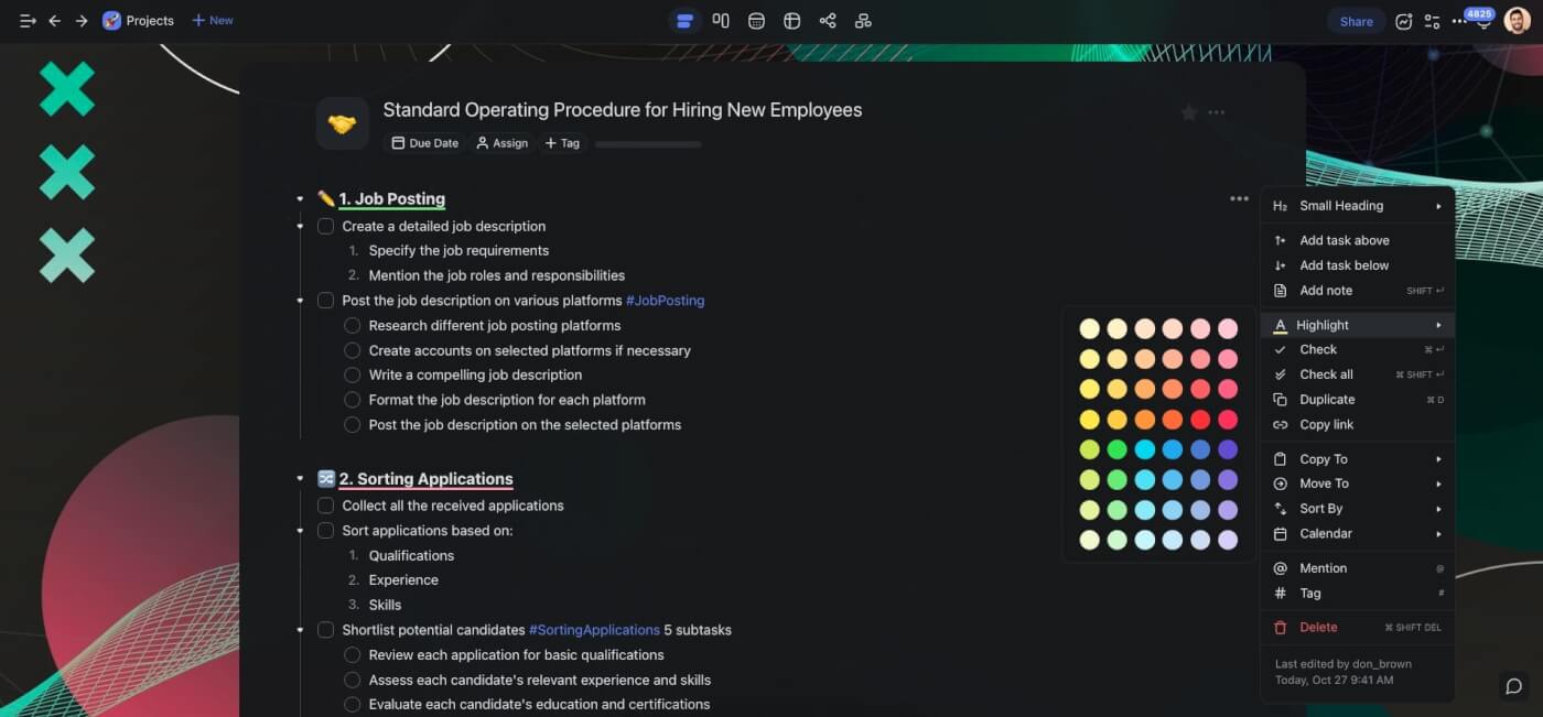 Taskade AI Project Generator.