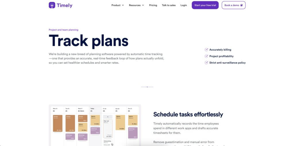 Timely user interface.