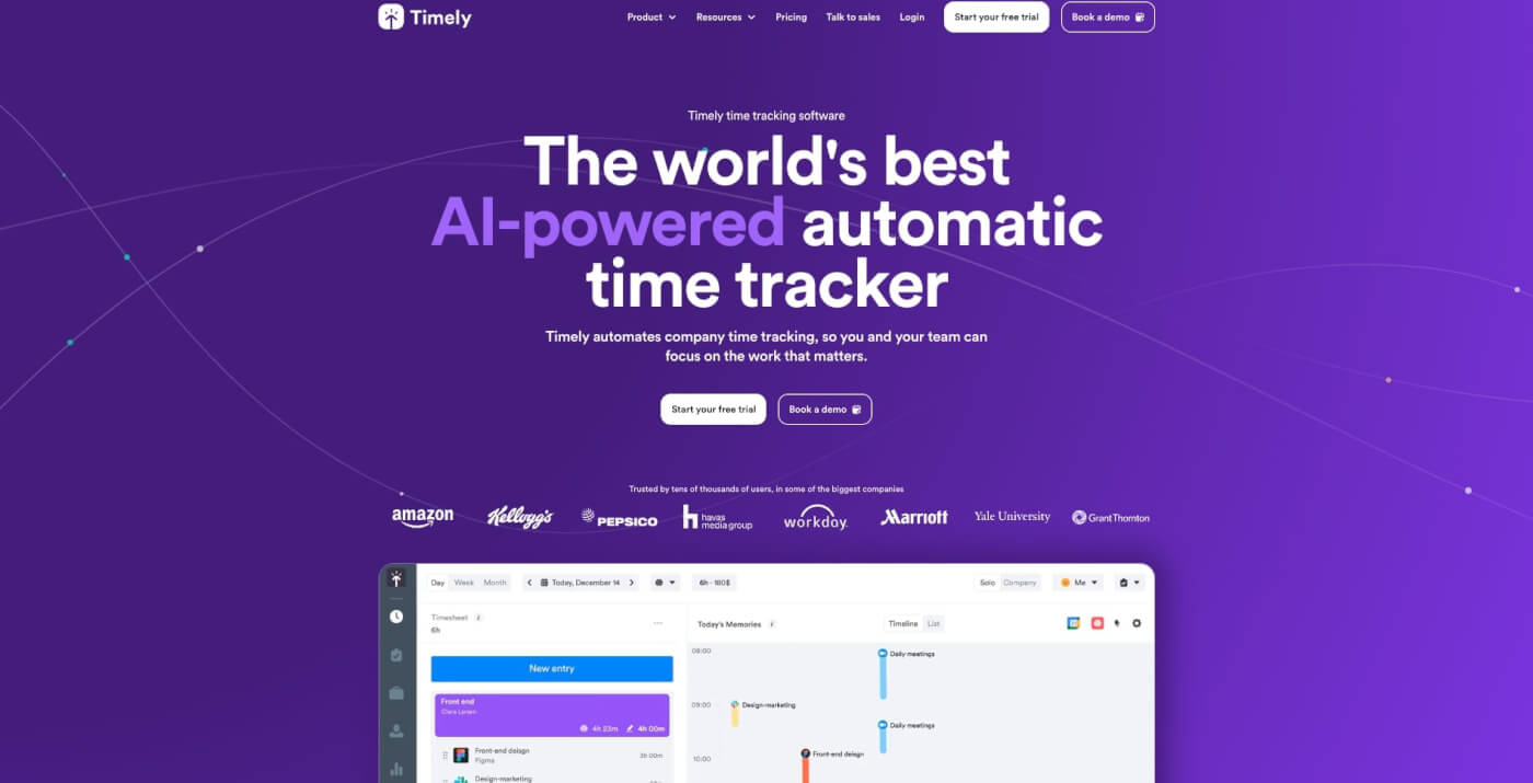 Timely user interface.