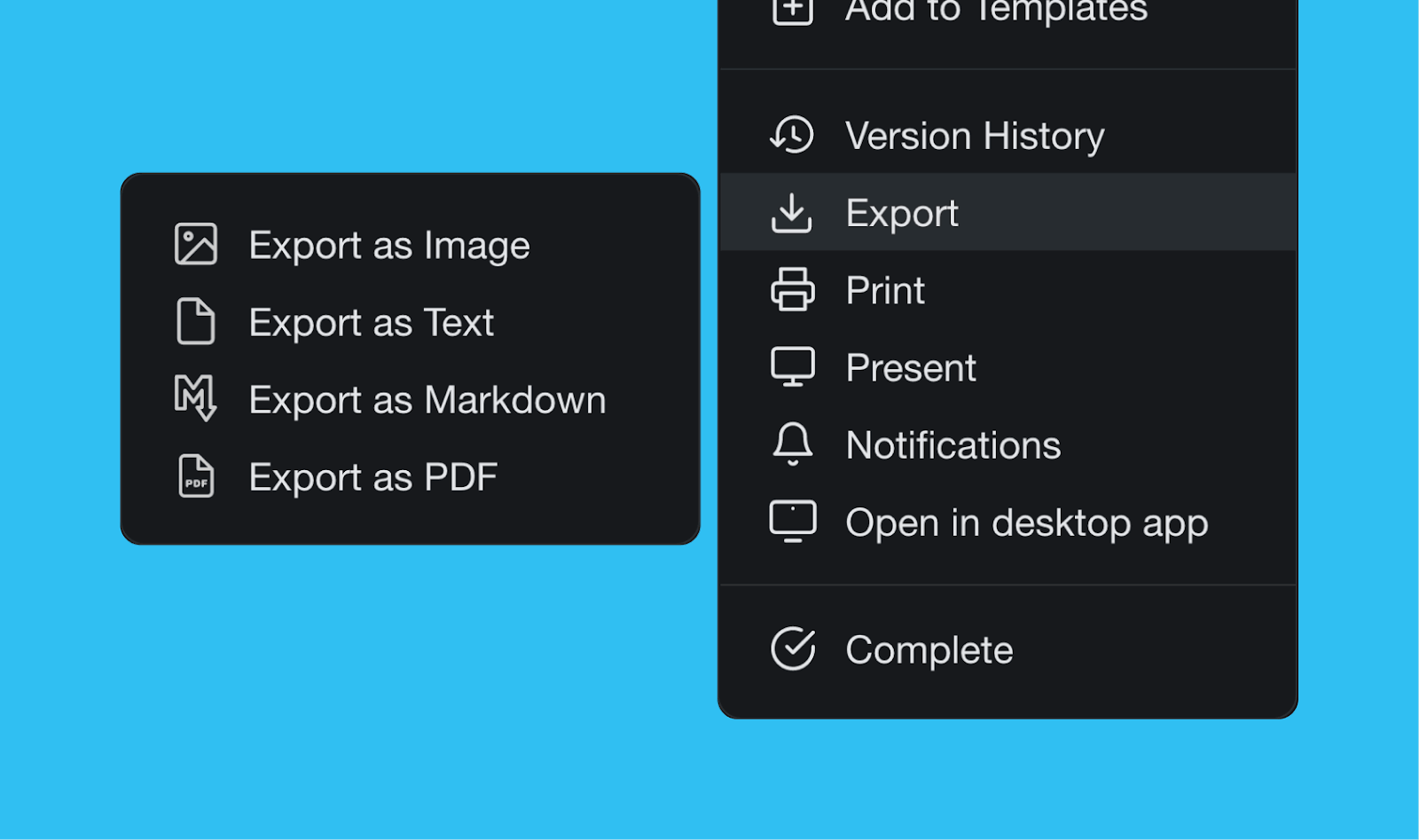 How to export Taskade projects