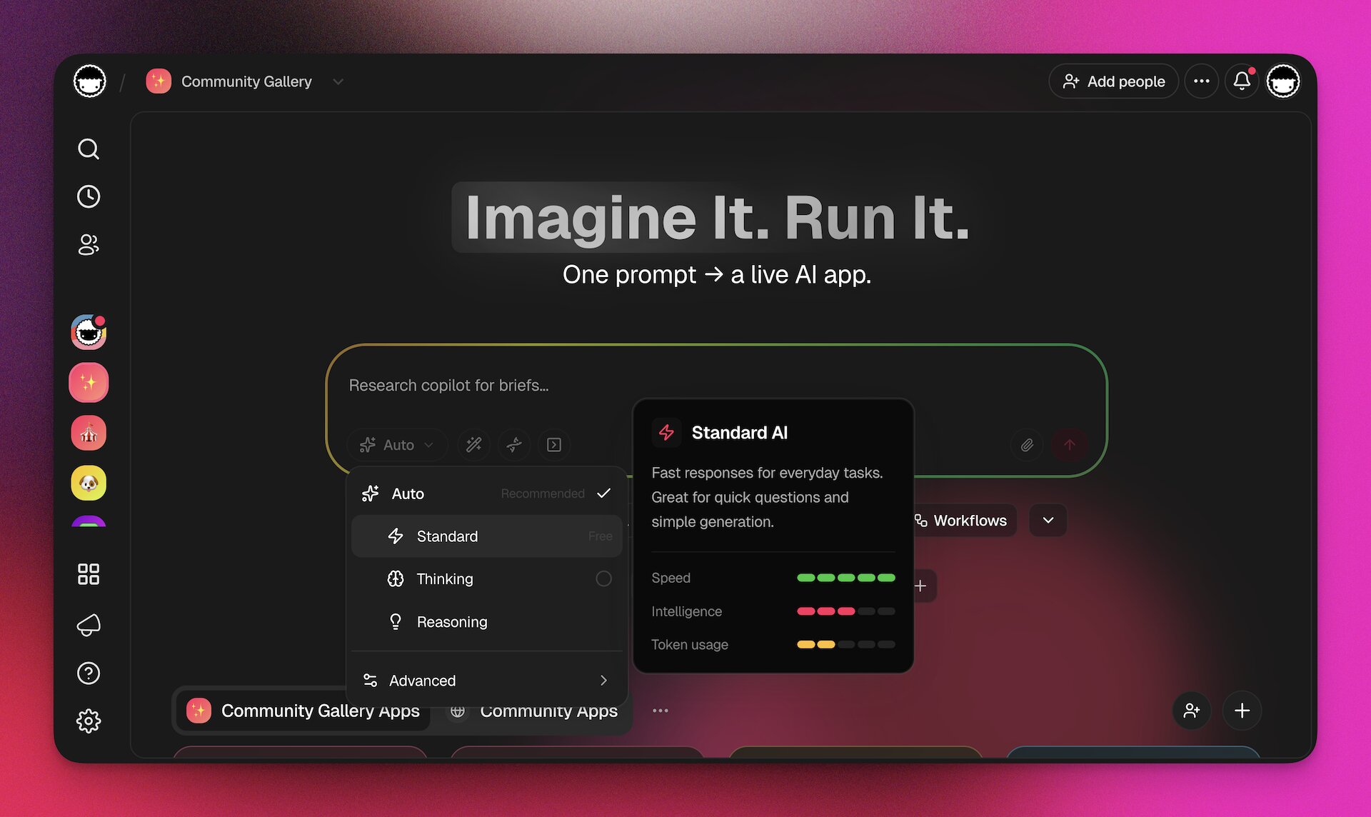 Prompt and Model Selector
