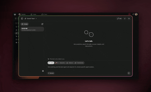 Multi-agent collaboration in Taskade