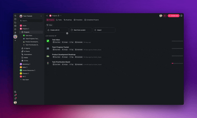 Taskade AI-powered workflow automation — generate agentic workflows from natural language