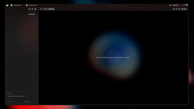 Taskade Genesis — one prompt, one live app with AI agents and automations built in
