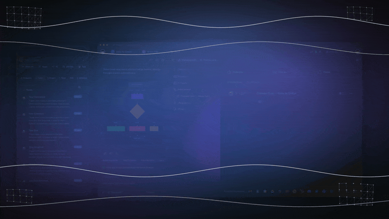 Automation steps in Taskade connecting a trigger to actions across integrations