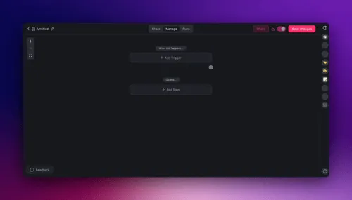 Best AI workflow automation tools in 2026 compared, shown in an automation builder