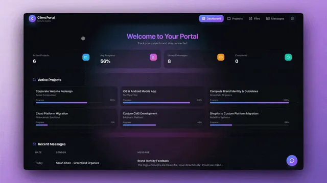 Time tracking app built in Taskade Genesis showing logged hours tagged to a client and a rate, with billable totals rolling up toward an invoice