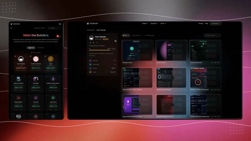 Taskade Genesis — AI Event Landing Page Builder