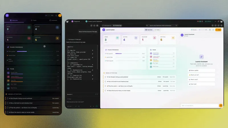 Taskade connecting Airtable and Shopify in a two-way automation workflow
