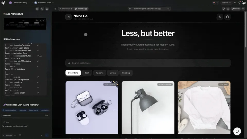 Projects are the memory: connected workspace data that apps, agents, and automations all read and write