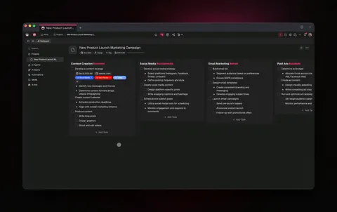 Taskade AI writing and task assistant