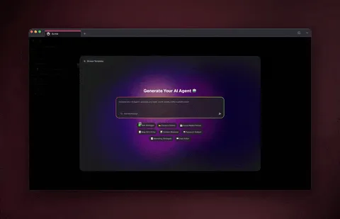 A no-code custom AI agent builder showing role definition, document training, tool selection, and one-click deployment inside Taskade